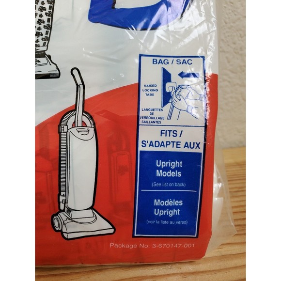 VTG 1993 Dirt Devil Type D Vacuum cleaner Bags 3 Pack  Model 3 670147-001 NOS - Picture 6 of 8
